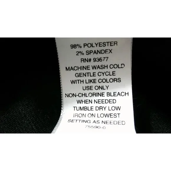 Liz Claiborne Black Jumpsuit Side Pockets 3/4 Sleeves-Women's 2XL NWT RTL $89 - Picture 6 of 9